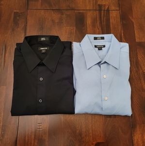Claiborne Dress Shirt 2 Pack Neck 17